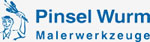 Logo Pinsel Wurm - Malerwerkzeuge